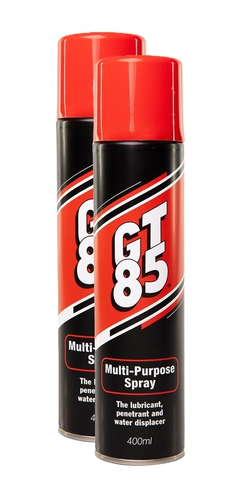 GT85  Aerosol Spray Can Chain Lubricant Water Displace 400ML x 2 Cans