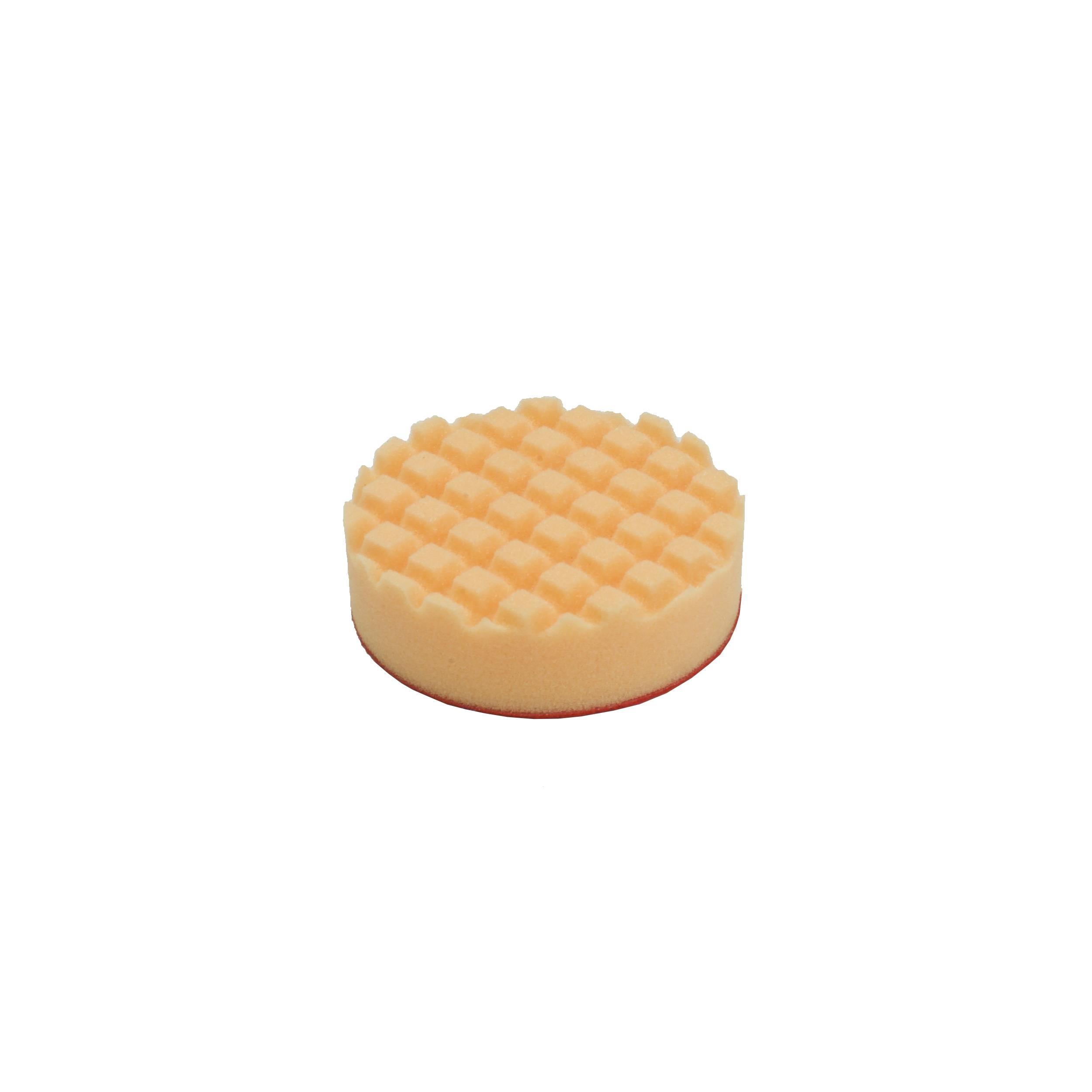 Car Polishing Pad 9cm Orange Foam Waffle Buffing Bonnet Sponge Machine Polisher